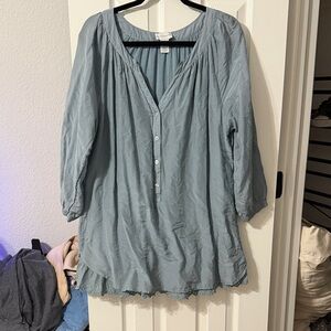 Soft surroundings Women's Blue Blouse